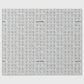 Wrapping roll paper with english Bulldogge pattern Geschenkpapier (Flach)