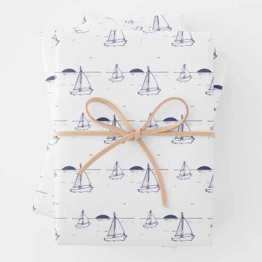 Wrapping Sheets von Segelbooten - 3 Blätter (Beispiel)
