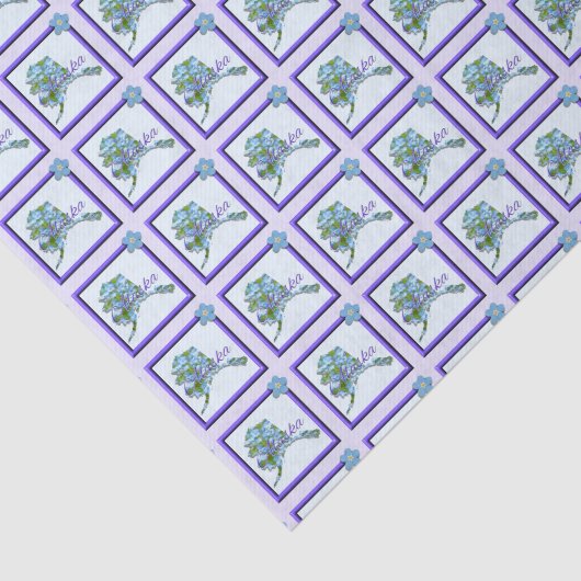 Wrapping Tissue - ALASKA - Gerahmtes Symbol Seidenpapier (Ausschnitt)