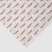 Wrapping Tissue - Chinook-Salmonellen auf Karierte Seidenpapier (Ausschnitt)