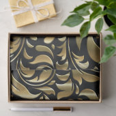 Wrapping Tissue - Drama in Schwarz und Gold Seidenpapier (Geschenk)