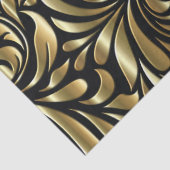 Wrapping Tissue - Drama in Schwarz und Gold Seidenpapier (Detail)