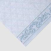 Wrapping Tissue - Icy Blue Damask Seidenpapier (Ausschnitt)