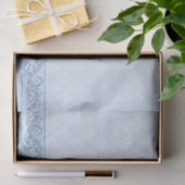Wrapping Tissue - Icy Blue Damask Seidenpapier (Geschenk)