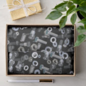 Wrapping Tissue - Nuts and Bolzen Seidenpapier (Geschenk)