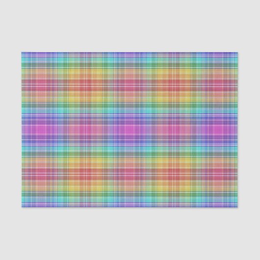 Wrapping Tissue - Rainbow Madras Seidenpapier (Vorderseite)