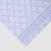 Wrapping Tissue - Wedgewood Blue Damask Seidenpapier (Ausschnitt)