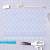 Wrapping Tissue - Wedgewood Blue Damask Seidenpapier (Handwerk)