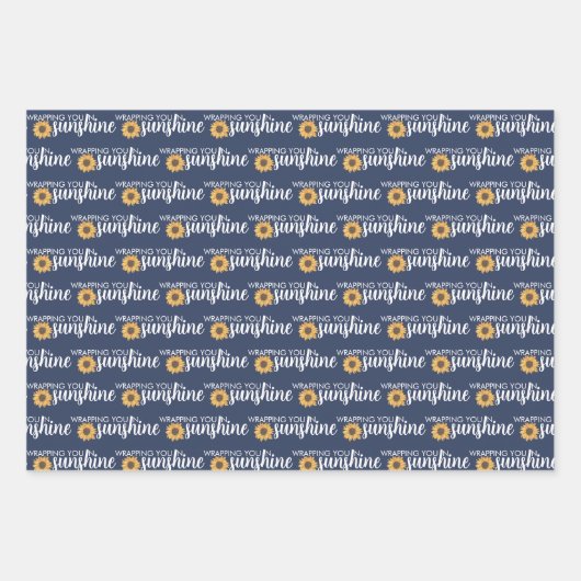 Wrapping You in Sunshine Wrapping Paper Sheets Geschenkpapier Set (Vorderseite)