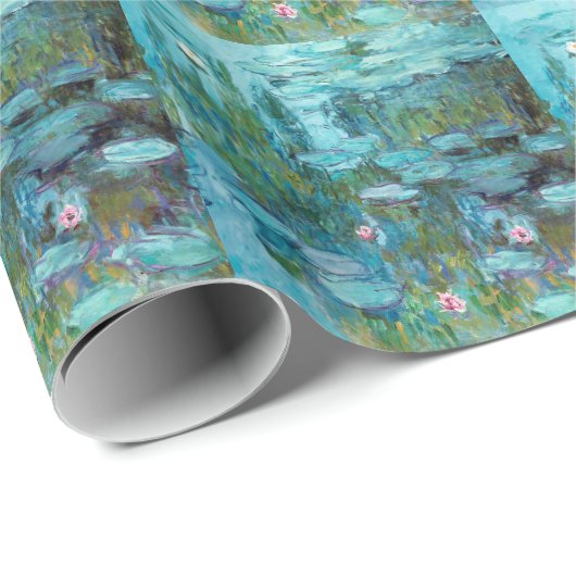 Wrappingpaper Claude Monet Nympheas Water Lilies Geschenkpapier (Rolleneckpunkt)
