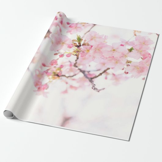 WRAPPPAPIER: CHERRY BLOSSOMS  GESCHENKPAPIER (Ungerollt)