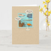 Wrasse & Friends Apology Card Karte (Gelbe Blume)