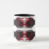Wrath Abstract 7 Deadly Sins Alcohol Ink Art Tasse (Zentrum)