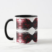 Wrath Abstract 7 Deadly Sins Alcohol Ink Art Tasse (Links)