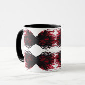 Wrath Abstract 7 Deadly Sins Alcohol Ink Art Tasse (Vorderseite Links)