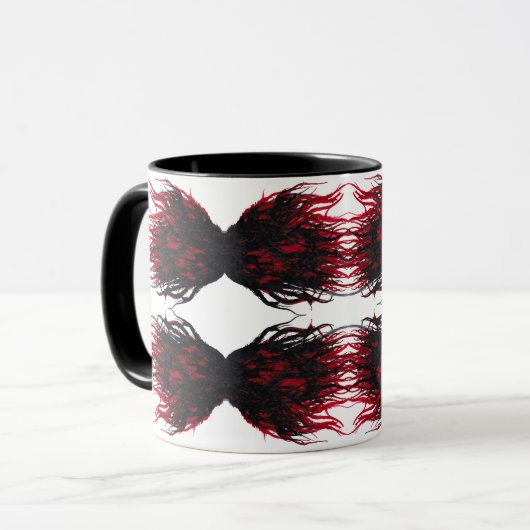Wrath Abstract 7 Deadly Sins Alcohol Ink Art Tasse (Vorderseite Links)