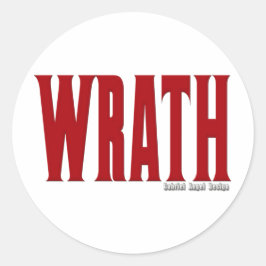 Wrath-Logo Runder Aufkleber