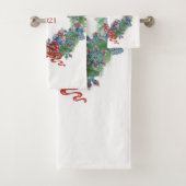 Wreath 2021 Weihnachtsginger Jar Badhandtuch Set (Insitu)