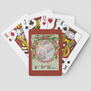 Wreath Add-A-Foto Weihnachtsrahmen Spielkarten