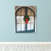 Wreath and Gingerbread Doorway - Martha's Vineyard Leinwanddruck (Insitu (Holzboden))