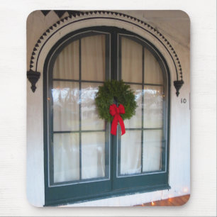 Wreath and Gingerbread Doorway - Martha's Vineyard Mousepad