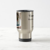 Wreath and Gingerbread Doorway - Martha's Vineyard Reisebecher (Mittel)