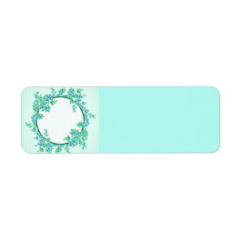 Wreath Aqua Hübsches Vintages Etikett