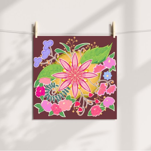Wreath Blossom Poster
