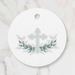 Wreath Blue Cross Kommunion Taufe Christening Geschenkanhänger