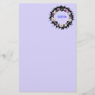 Wreath Blume Grüne Florenz Religiöse Gabe Kunst Briefpapier