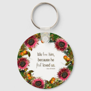 Wreath Blume Grünpflanzen Bloral Religious Schlüsselanhänger