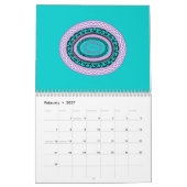 Wreath Circles calendar Kalender (Feb 2027)