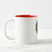 Wreath Coffee Mugs Zweifarbige Tasse (Links)