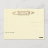 Wreath Decorated Snowman Postkarte (Rückseite)