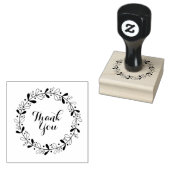 Wreath Design danke Gummi Briefmarke Gummistempel (Stempel)