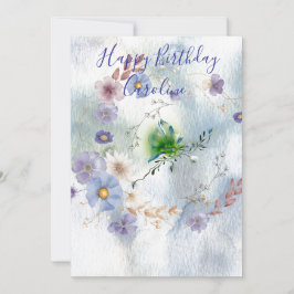 Wreath Floral und whimsy Einladung zum Geburtstag