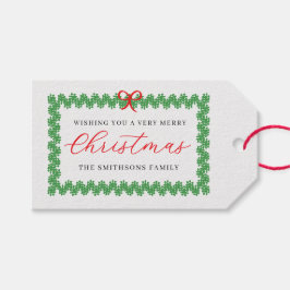 Wreath Framed Holiday Geschenkanhänger