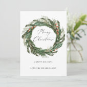 Wreath - Frohe Weihnachten (Stehend Vorderseite)