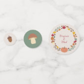 Wreath & Hochzeit im Herbst Confetti Konfetti (Vorderseiten)