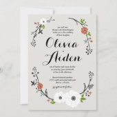 Wreath | Hochzeitseinladung Einladung (Vorderseite)