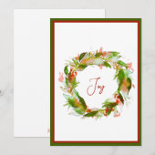 Wreath Holiday Card Feiertagskarte (Vorne/Hinten)