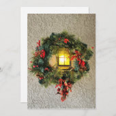 Wreath holiday card feiertagskarte (Vorne/Hinten)