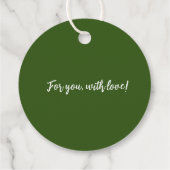 Wreath Holiday-Geschenketiketten Geschenkanhänger (Rückseite)