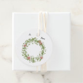 Wreath Holiday-Geschenketiketten Geschenkanhänger (Beispiel)