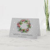 Wreath Holly Berries Ornaments Weihnachten (Vorderseite)