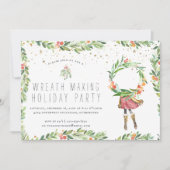 Wreath Making | Einladung von Feiertagen (Vorderseite)