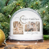 Wreath & Merry Christmas Multi-Photo Snow Globe Schneekugeln