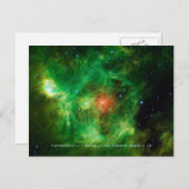 Wreath Nebula, Barnard 3, Milchstraße Postkarte (Vorne/Hinten)
