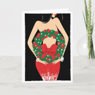 Wreath notecard feiertagskarte