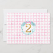 Wreath Nutcracker Land der Süßigkeiten 2. Geburtst Einladung (Rückseite)